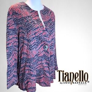 Tianello Avenue Knit Jersey Jacquard Lando Jacket